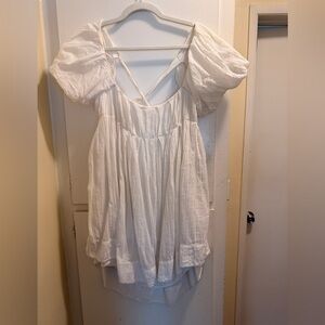Free People White Marina Mini Dress | Size: M